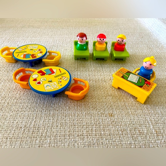 Fisher-Price Other - Vintage Fisher Price Little People School Parts - 14 pieces